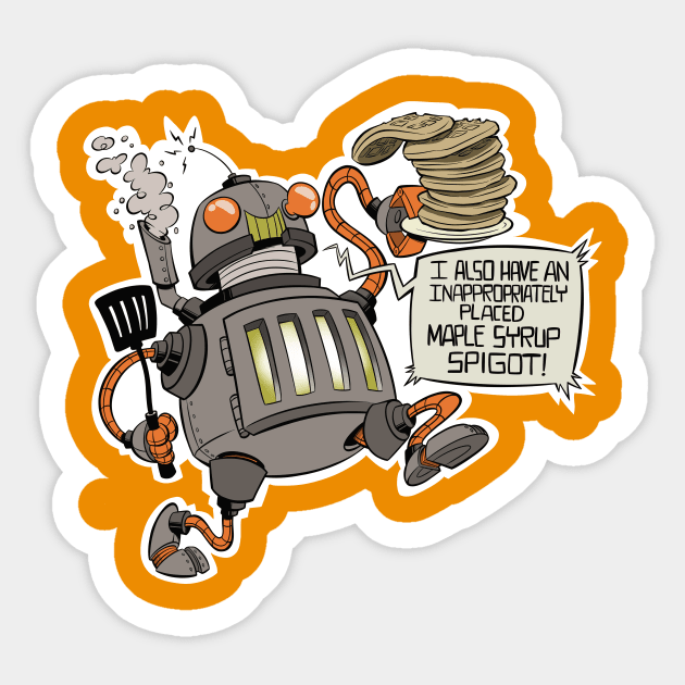 Waffle Bot Sticker by westinchurch